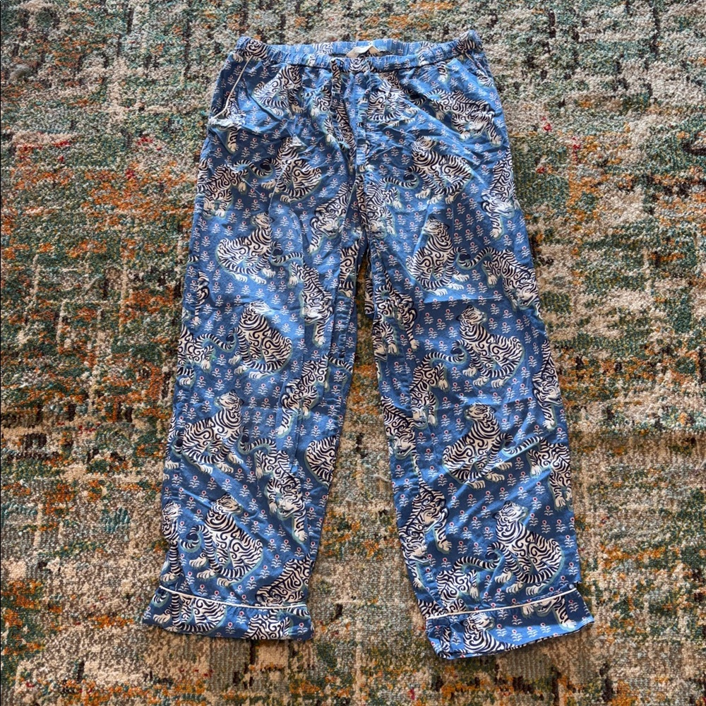 Printfresh Blue “Tiger Queen” Pajama Pants, Size Medium - Picture 4 of 8